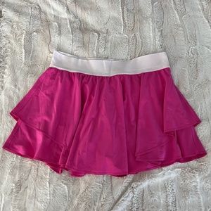 Lululemon Sonic Pink Court Rival High-Rise Skirt Long